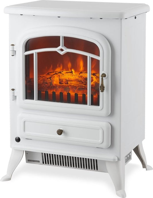 MOA Elektrokamin - Atmosphäre Kamin Classic - Heizung - Ofen - Freistehend - Weiß - ES180W