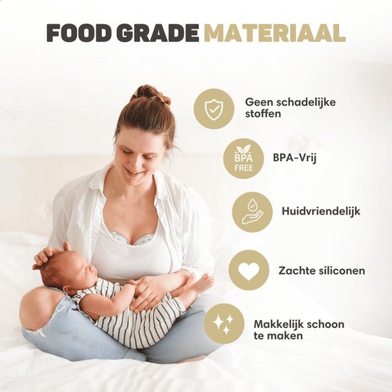 Vulpes Goods BabyCare Elektrische Milchpumpe – Kabellos & Freihändig – USB – Inkl. Brustschild & Aufbewahrungsbeutel