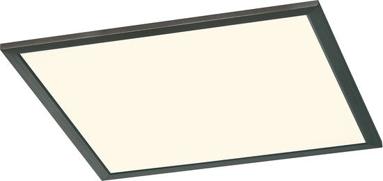Trio leuchten - LED-Deckenleuchte - Deckenleuchte - 26W - Warmweiß 3000K - Dimmbar - Quadratisch - Schwarz - Aluminium