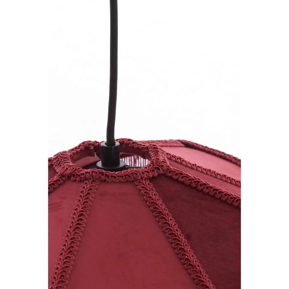 Tiffany-Hängeleuchte – Ø 40 × 26 cm – Rot