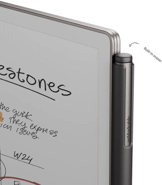 Marker PLUS (mit Radiergummi) – Stylus-Stift für reMarkable Paper PRO (oder PRO MOVE) – mit zusätzlichen Spitzen – [NICHT FÜR REMARKABLE 1 ODER 2]