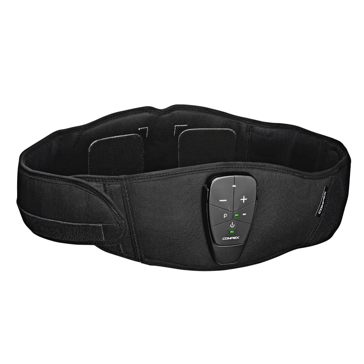 Compex Corebelt 1.0 Elektrostimulationsgürtel – 2 Programme – Bauchmuskeln und unterer Rücken – S/M (65–85 cm) – Schwarz