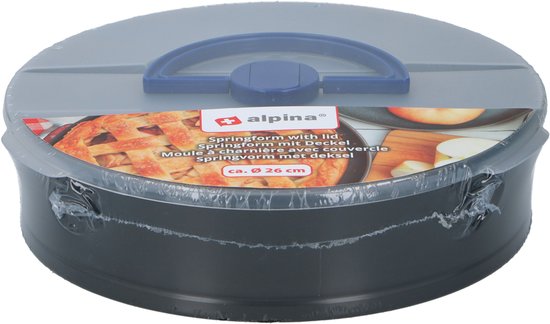 alpina Springform – Ø 26 cm – Antihaftbeschichtung – mit Deckel