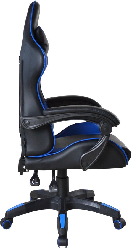 VDD Gaming – Gaming-Stuhl – Gaming-Sessel – Gaming-Sessel – Gaming-Stuhl schwarz – Gaming-Stuhl blau – Bürostuhl – Schreibtischstuhl – Verstellbar – Ergonomisch – Max. 120 kg