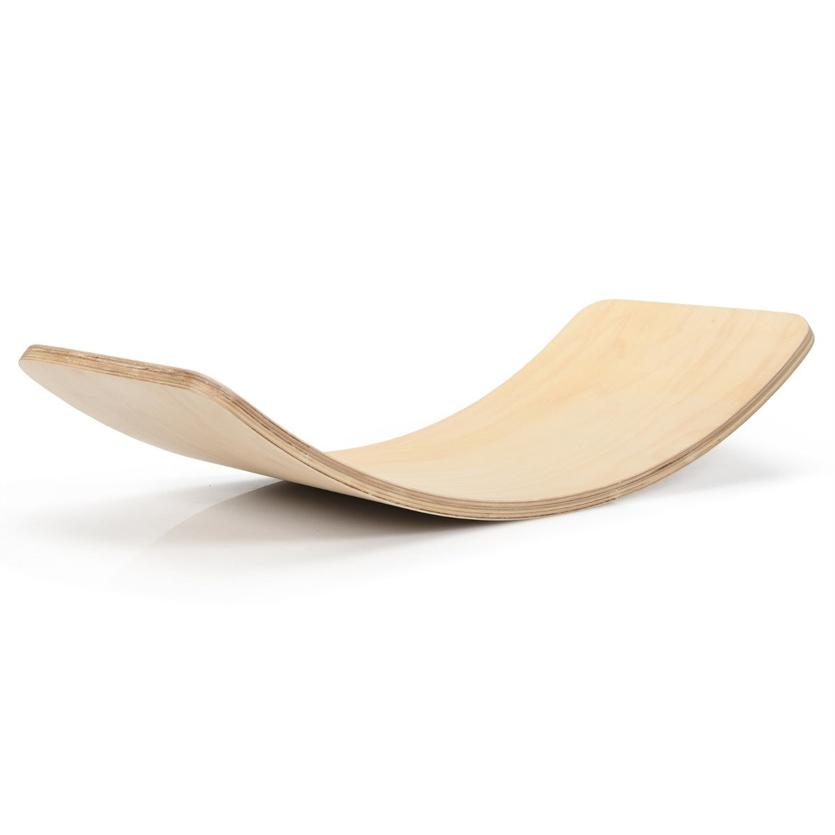 Coast Wooden Balance Board Waldorfbrett aus Holz für Kinder 90 x 39 x 19,5 cm Natur