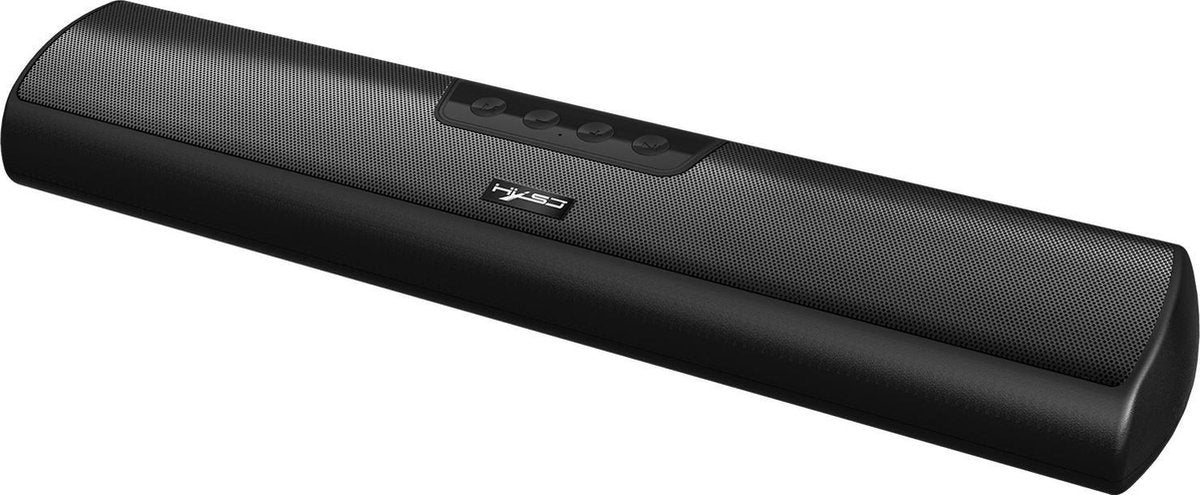 HXSJ Q3 Soundbar PC-Lautsprecher - AUX / Bluetooth kabellos - für Desktop-Computer / Notebooks / Smart TVs / Projektoren - Schwarz