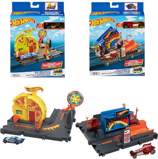Hot Wheels City Explorer Tankstelle „Shift“ – Hot Wheels-Erweiterung – Hot Wheels-Bahnteile