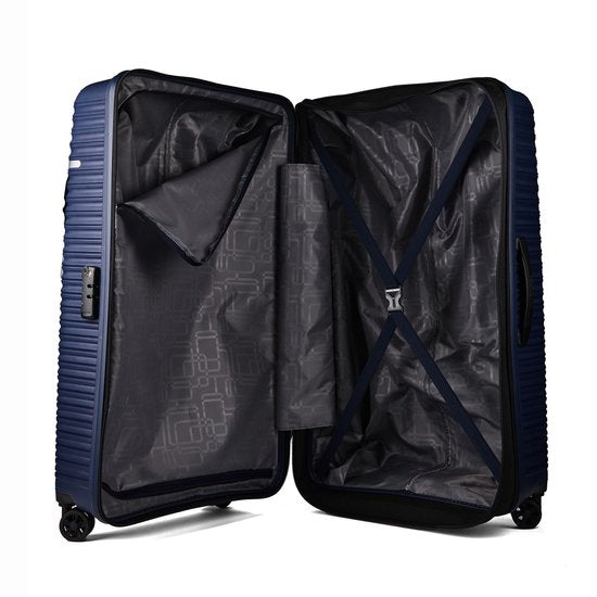 American Tourister Liftoff 4-Rad-Trolley 78 cm mit Erweiterungsfalte – Hartschalenkoffer – TSA-Schloss – Midnight Blue