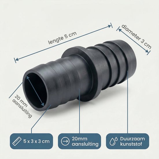 Cheqo® Abflussverbinder – Abflussverbinder – Abflusskupplung – Abflussanschluss – Abflussverbindung – Abflussverbindungsstück – Abflussmuffe – Abflussreduzierstück – Abfluss-Geradkupplung