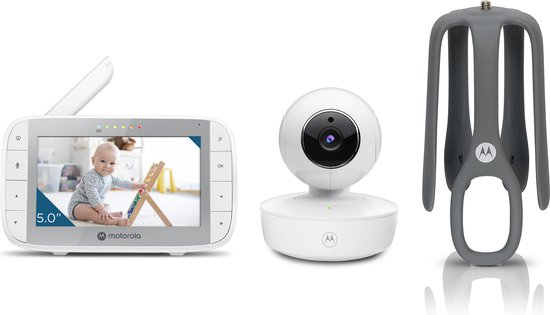 Motorola Nursery Babyphone mit Kamera – Babyphone VM 55 – Babykamera mit Farbdisplay, Zwei-Wege-Kommunikation und Infrarot-Nachtsicht – 300 m Reichweite – Zoomen, Neigen und Drehen