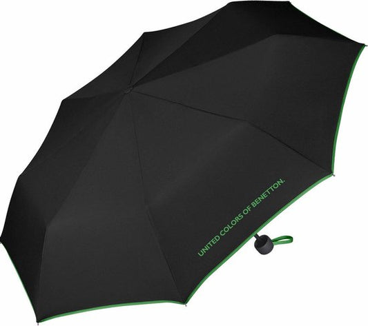 United Colors of Benetton Regenschirm Super Mini - faltbar - Ø 95 cm - Schwarz