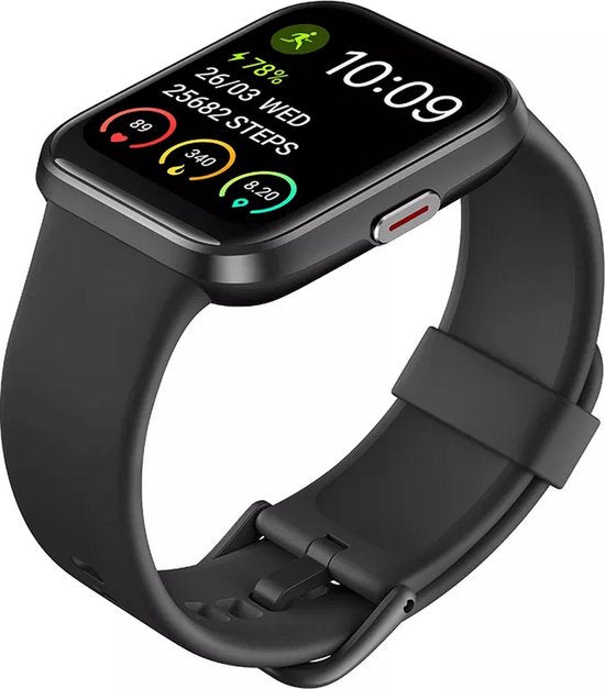 Maoo Maximize Smartwatch - Volle Klingelfunktion, Herzfrequenzmesser, Schrittzähler, Multisport - Android & iOS - Schwarz