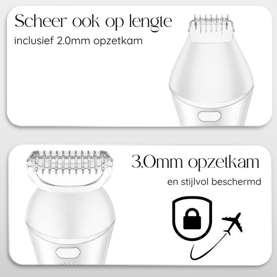 Sansbeauté® 7-in-1-Ladyshave für Frauen – Gesicht – Achseln – Beine – Epilierer – Trimmer für Frauen und Damen – Bikini-Trimmer für Damen – Intim-Trimmer für Frauen – Rasierapparat für Frauen