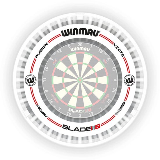 Winmau Plasma Ice Light Pro-Line Surround-Set, weiß