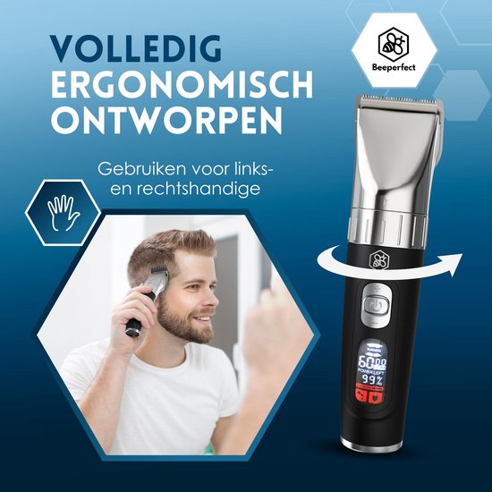 Beeperfect® Clippers Men - Haarschneider - Haarschneider Männer Kopfhaar - Trimmer für Kopf & Bart - Haarschneider - Trimmer