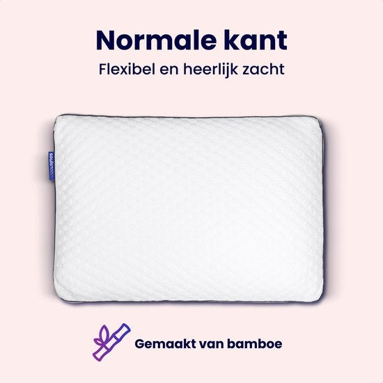 SoulsnoozeÂ® Memory Foam Pillow Dawn- 100 Nächte Probeschlaf - Individuelles Design - Nackenschmerz-Kissen - Geeignet für Rücken-, Seiten- und Bauchschläfer - Zerkleinerter Memory Foam - 50x70cm