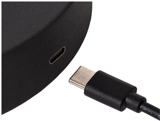 Lucide COMET – Wiederaufladbare Stehlampe – Akku/Batterie – LED mit 3-stufiger Dimmung – 1 × 3 W, 2700 K – Schwarz