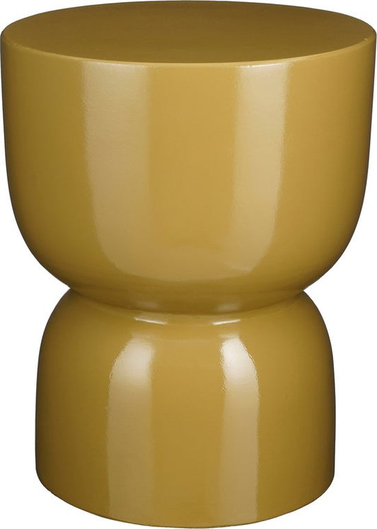 Mica Decorations Stage Beistelltisch - H45 x Ø35 cm - Zement - Gelb