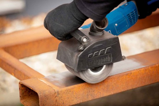Scheppach Satiniermaschine MRS1300 1300 W – Bürstenschleifmaschine für Holz, Metall und Stein – Entrosten, Satinieren, Schleifen und Reinigen – inkl. 3 Bürsten