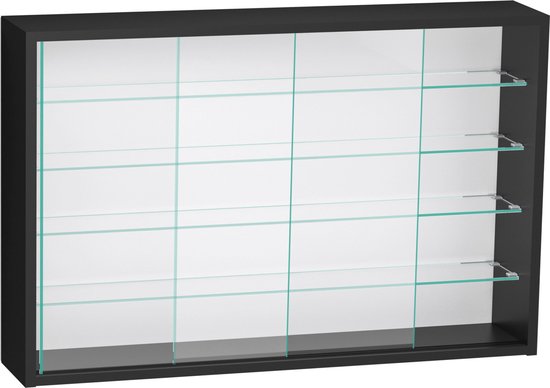 Vitrine stehend Hängevitrine - Schiebetüren - 75 x 55 x 14 cm
