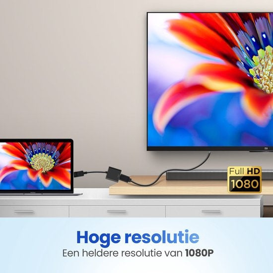 GarpexÂ® DisplayPort zu HDMI Adapter - DP zu HDMI - Full HD 1080p Konverter