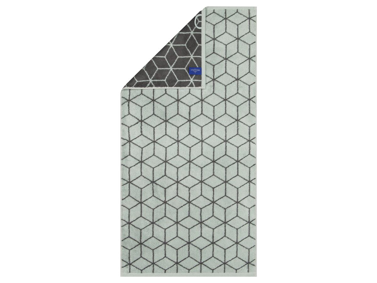Villeroy & Boch Carre Handtuch – Sage Green Graphit – Größe 50 x 100 – 3er-Pack
