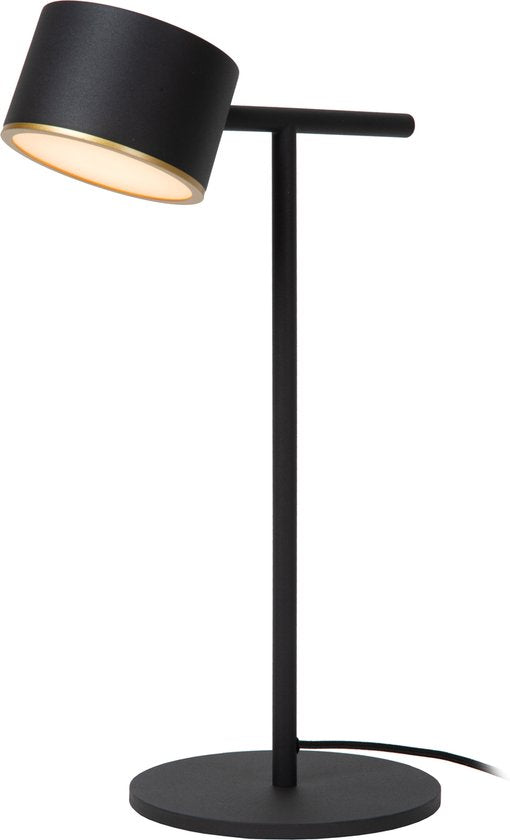 Lucide GIAN – Tischlampe – LED, dimmbar – 1x9 W, 2700 K – Schwarz