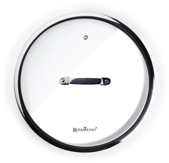 Rosmarino HexaPRO Pfannendeckel - Pfannen - Bratpfanne - Wokpfanne - Pfannendeckel 28 cm - Glasdeckel 28 cm