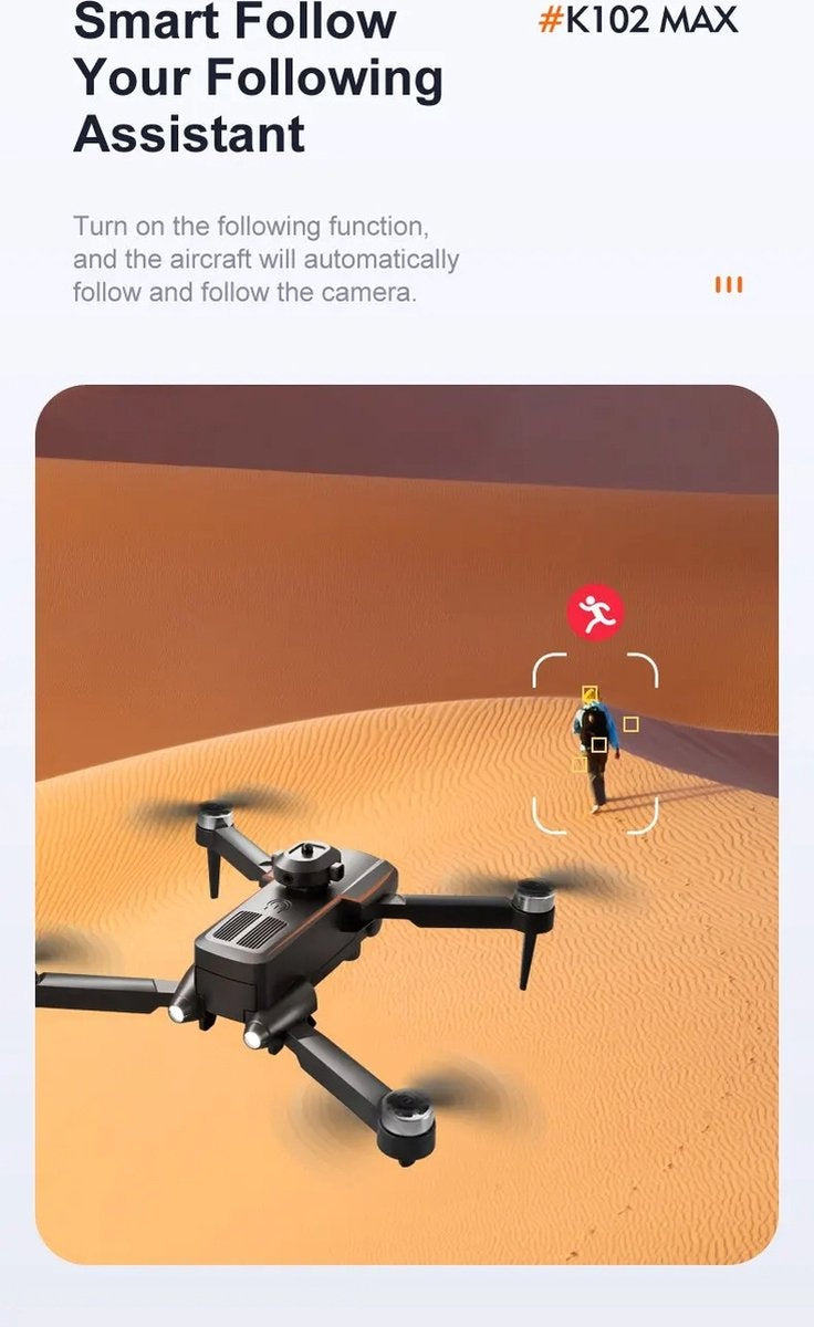 PuroTech Quad-Drohne Full HD 4K Kamera - 45 Minuten Flugzeit - Hindernisvermeidung - Inklusive 3 Batterien - Kein Flugschein erforderlich - Geeignet für Kinder / Erwachsene - Geschenk Weihnachten & Nikolaus