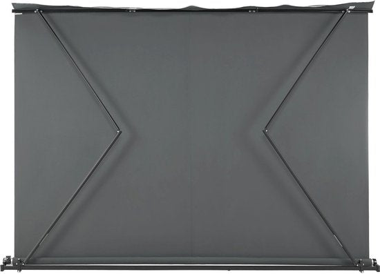 Sonnensegel - 400 x 300 cm - Grau - Inkl. Befestigungsmaterial