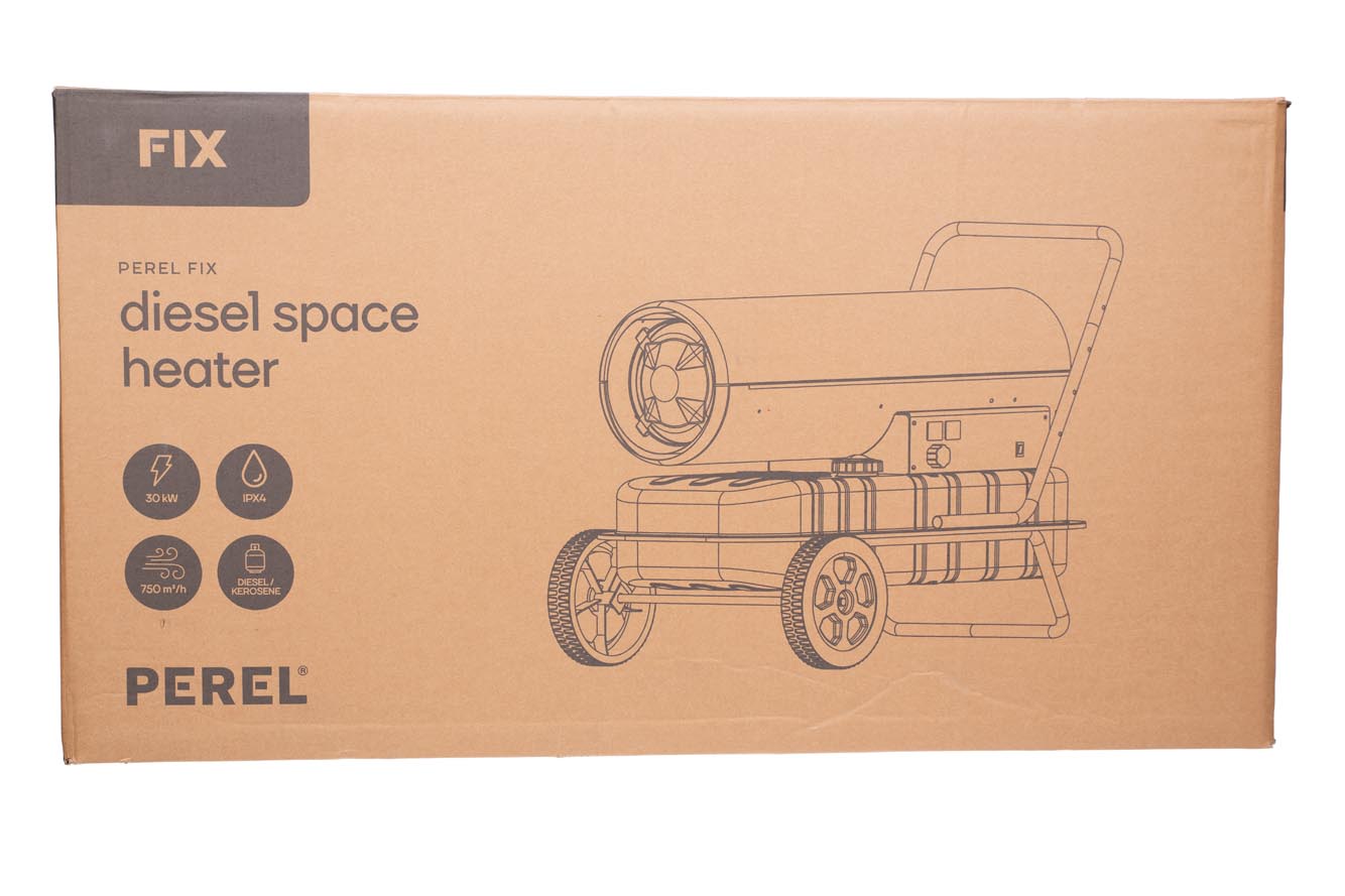 Perel Diesel-Heißluftkanone – 30 kW – Geeignet für 420 m²