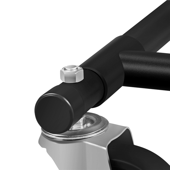 Yaheetech Kleiderständer – Verstellbar 129,5–189 cm – Auf Rollen – 90 kg – Schwarz