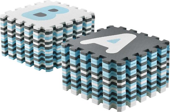 Kinder Puzzle Matte - Noah - 36-teilig - Bestehend aus Buchstaben & Zahlen