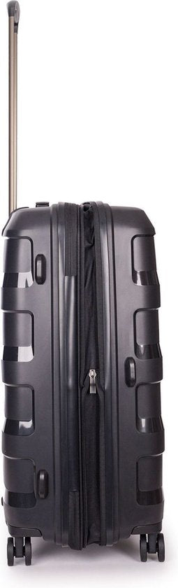 Stratic Straw+ - Koffer mittel - 66x45x28 cm - 3,7 kg - 65-74 L - Spinner - schwarz