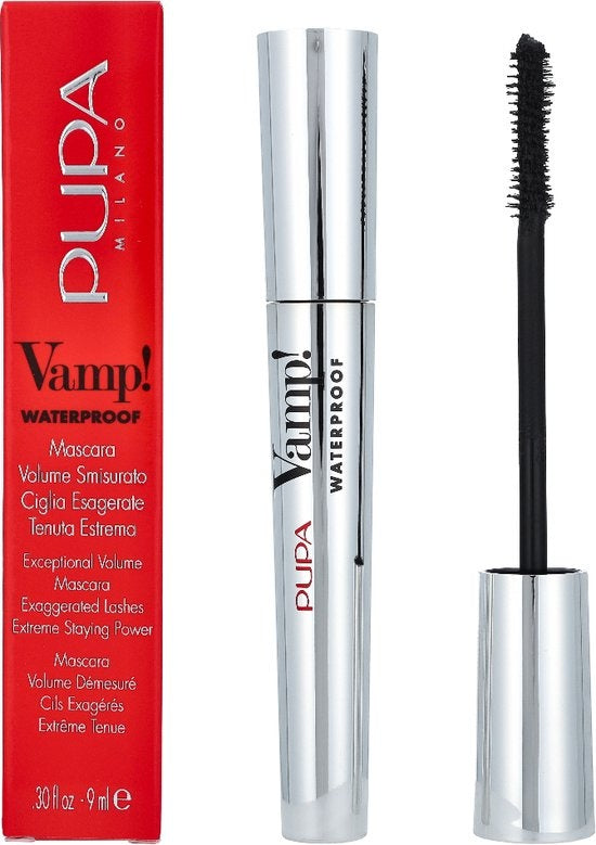 Pupa Milano Vamp! wasserfeste Wimperntusche - 001 Extra Schwarz