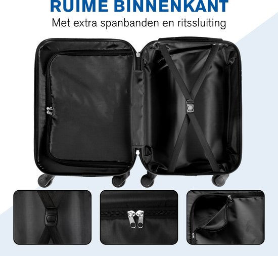 Slazenger - Kofferset 2 Stück - Handgepäcktrolley 26L und geräumiger Koffer 71L - Schwarz