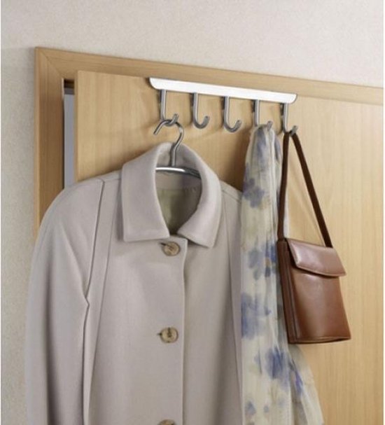 Wenko Türgarderobe 9 x 36 cm Edelstahl