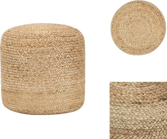 vidaXL – Sitzkissen – handgefertigt – 40 x 45 cm – Jute