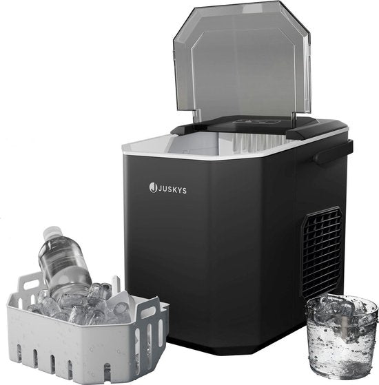 Juskys - Eiswürfelbereiter IceOracle - Inkl. Zubehör - Schwarz