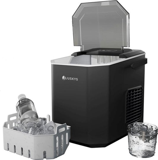 Juskys - Eiswürfelbereiter IceOracle - Inkl. Zubehör - Schwarz