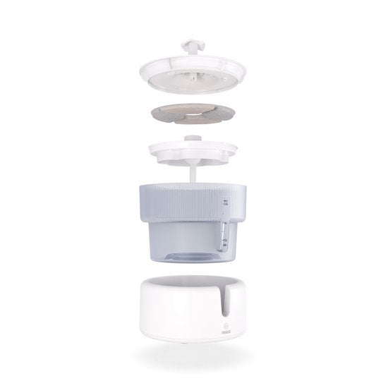 Princess Trinkbrunnen für Katzen – 2 Liter – 4-stufige Filterung – Flüsterleise 30 dB – BPA-frei – Kabellose Pumpe – inkl. Filter - Katzen & Hunde - Leicht zu reinigen - 620010