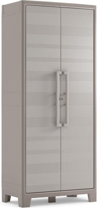 Keter Gulliver Hochschrank - 8 halbe Böden - 80x44x182cm - Sand/Beige