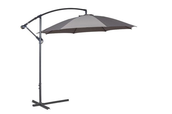 Garden Impressions – Sonnenschirm – Athene – Ø 300 cm – Gestell in Royal Grey – Dunkelgrau