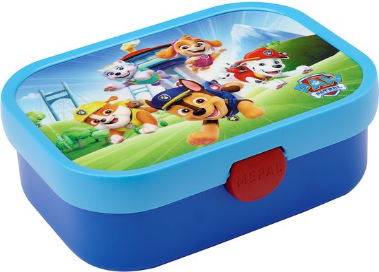 Mepal Lunchbox Campus – 750 ml – Brotdose mit Fächern für Kinder – Platz für 4 Scheiben Brot – Paw Patrol Pups