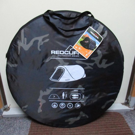 Redcliffs Pop-Up-Zelt, leicht, Tarnmuster, 220 x 120 x 95 cm