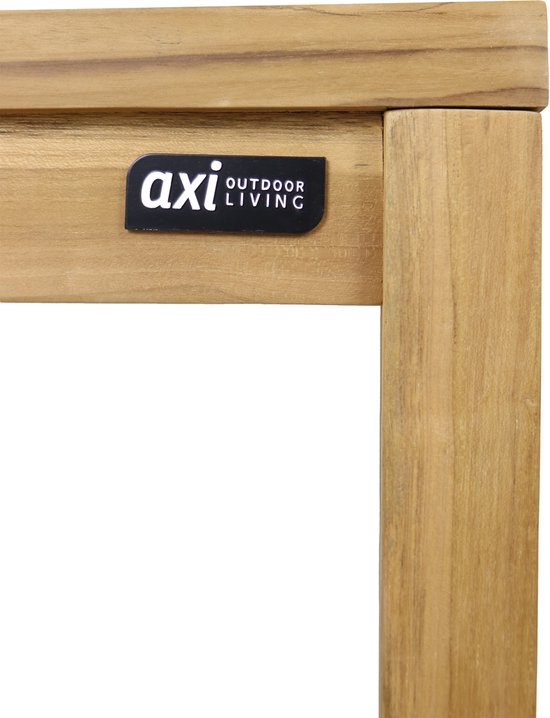 AXI August Beistelltisch aus Teakholz, braun – Kleiner Gartentisch aus Holz – Quadratisch – 50 x 50 x 45 cm – 100 % Teakholz – Für Garten, Terrasse und Balkon