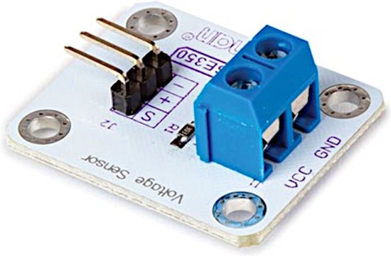 Whadda Spannungssensor, analog, 0–25 VDC, Arduino, weiß