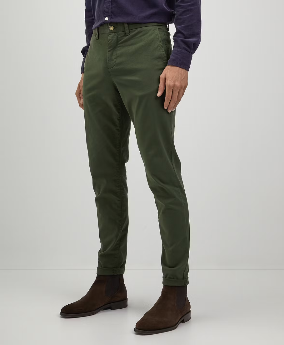 McGregor Chino Modern Fit - Tannengrün - W30 L34 - Herrenhosen