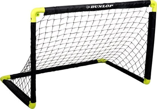Dunlop Fußballtor 90 x 59 x 61cm faltbar Schwarz/Gelb