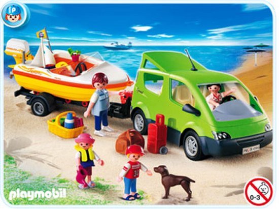 PLAYMOBIL Familienauto mit Boot - 4144